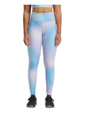 Reebok Women's Medium Blue Lux Bold High Rise Tie Dye Printed Leggings NWT
